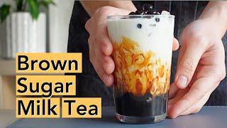 Brown Sugar Milk Tea Recipe with/without Boba