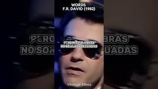 Words | F.R. David #musica #italo #music #italodisco #80smusic #lyrics #synthpop #lovesongs