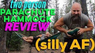 Double Parachute Hammock Review!  (silly af)