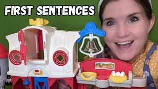 First Sentences for Toddlers  2 - Teacher Jen - "I am, I want" phrases- WH Questions- Learning Video