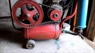 компрессор самодельный. homemade compressor.