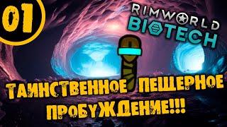 #01 ТАИНСТВЕННОЕ ПЕЩЕРНОЕ ПРОБУЖДЕНИЕ Прохождение Rimworld НА РУССКОМ