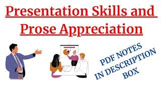 Prose Appreciation and Presentation Skills || University of Rajasthan || Our Guruji