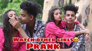 Watching other girl  !! Prank on nishu !! ABID 09