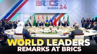 Kazan, Russia | BRICS Summit 2024|World leader’s remarks at BRICS | Kazan Expo Center | Russia