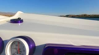 Fast boat getting passed by a faster boat in Lake Havasu!