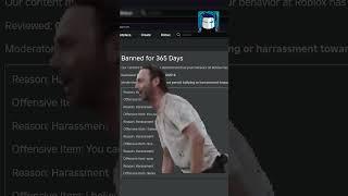 ROBLOX BANNED ME FOR 365 DAYS  | see you next year