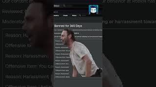 ROBLOX BANNED ME FOR 365 DAYS  | see you next year