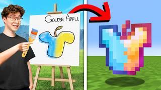 Any Item I Paint in Real Life, I Get in Minecraft