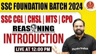 SSC REASONING CLASSES 2024 | REASONING INTRODUCTION | SSC CGL, CHSL, MTS, CPO 2024 | SACHIN MODI SIR