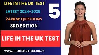 Life in the UK Test 2024-2025: 24 New Practice Questions (Video 5) | Free UK Citizenship Test Prep