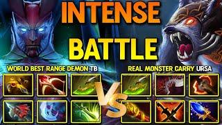 TRULY INTENSE BATTLE | World Best Range Demon Terrorblade Versus Real Monster Carry Ursa DotA 2