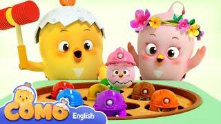 Como Songs&Surprise | Whack a mole fun | English cartoon songs for babies | Como Kids TV