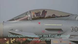 Leistungsschau des Eurofighters in Neuburg/Donau