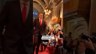 Usyk’s entrance at the press conference Usyk vs Fury 2 #usykfury2