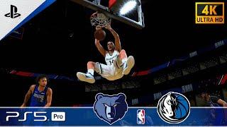 (PS5 Pro) NBA 2K25 | Grizzlies vs. Mavericks - PS5 Pro [4K 60FPS] Gameplay