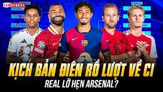 KỊCH BẢN ĐIÊN RỒ LƯỢT VỀ CHAMPIONS LEAGUE: REAL LỠ HẸN ARSENAL, COI CHỪNG ĐỊA CHẤN Ở ANFIELD