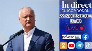 În direct cu Igor Dodon