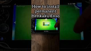 Install Permanent Henkaku Enso Ps Vita Hack         #psvita #shorts #psp