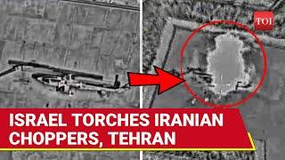 TEHRAN UNDER ATTACK: IRGC Military Sites, Iranian Choppers On FIRE After Israeli Strikes | Watch