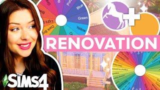 Renovating a WEIRD House with a Random Colour AND Aesthetic in The Sims 4