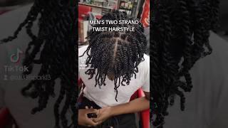 MEN'S TWO STRAND TWIST HAIRSTYLE + FADE