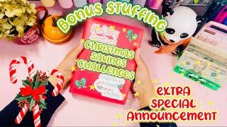 Bonus Christmas Cash Stuffing  Huge Announcement  $150 in Savings Challenges | Cash Envelopes