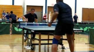 Erie Table Tennis  Tournament 04-05-2009,  Asif vs Colin