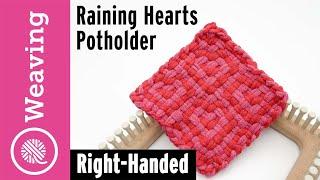 Raining Hearts Potholder for VALENTINES