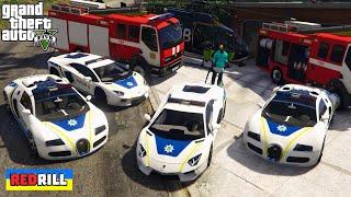 GTA 5 - Stealing Ukrainian Emergency Vehicles with Franklin! (Real Life Emergency Vehicles)