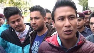 National Football Team Skipper Sagar Thapa Speaking With Media.