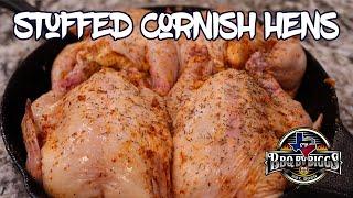 Smoked Stuffed Cornish Hens - Quick Meals on the Yoder YS640s