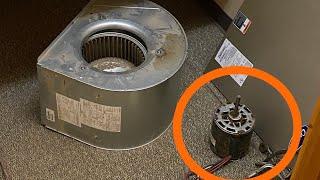 How to replace a furnace blower motor.