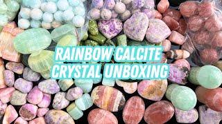 Rainbow Calcite Crystal Unboxing | Wholesale Crystal Unboxing!