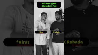 R Ashwin & K Rabada war on Pitch #shorts #ashwin #viratkohli #india #tamil