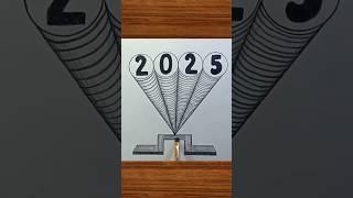 New year drawing 2025 / Happy New year 2025 #shorts #youtubeshorts