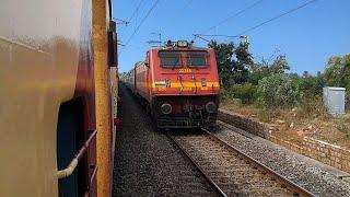 Double Line Train Crossings : [ 11 IN 1 ] Diesel vs Electric | Indian Railways