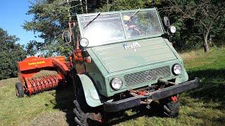 UNIMOG-Power: Vollgas Heuballen pressen mit 411er und Welger AP40