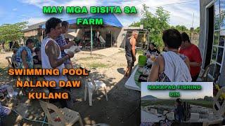 MAY MGA BUMISITA SA FARM FROM MANILA/SWIMMING POOL NALANG DAW KULANG(SUNDAY FISHING SA BUKID)