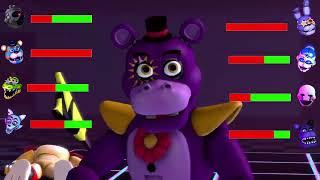 FNaF Security Breach vs Rejected Security Breach WITH HEALTHBARS