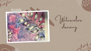 Watercolors drawing/ relaxing art/art n craft/ artwork/ saba’s art corner