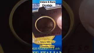 Valore 500 Lire Argento Caravelle 1960 #numismatica #coin #collezione #viralvideo #moneterare2 