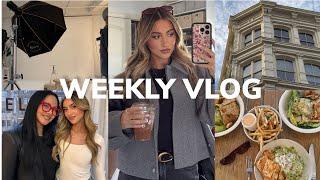 WEEKLY VLOG  videoshoot w/ celebrity MUA, event in nyc & lunch with friends!!