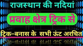 rajasthan ki nadiya/rajasthan ki nadiya short trick/राजस्थान की नदियां ट्रिक/राजस्थान का अपवाह तंत्र