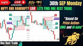 Live Nifty intraday trading | Bank nifty live trading | Live options trading | 30th SEP 2024 dhan