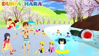 Hah Yuta Digigit Lintah Hisap Dara  | Baby Hara digigit Lintah Raksasa  Sakura School Simulator