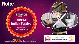 Ruhe X Great Indian Festival | Get Up To 70% Off | Kitchen Fittings | Bathroom Fittings | Ruhe