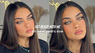 grwm on New Years eve  hair, makeup and outfit