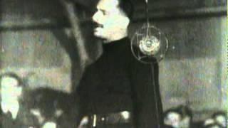 Oswald Mosley giving a Fiery speech at a Manchester blackshirt rally