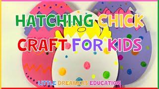 Hatching Chick Craft For Kids | Fun Easter Craft With a Straw! 4K